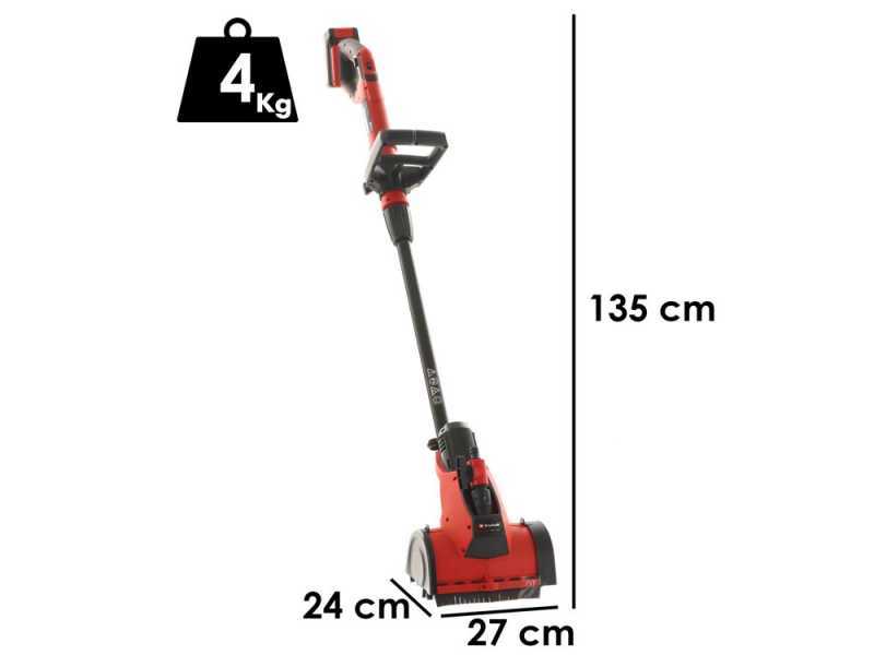 Einhell Picobella - Lavasuperfici verticale a rullo a batteria con starter kit 18V - 2.5Ah