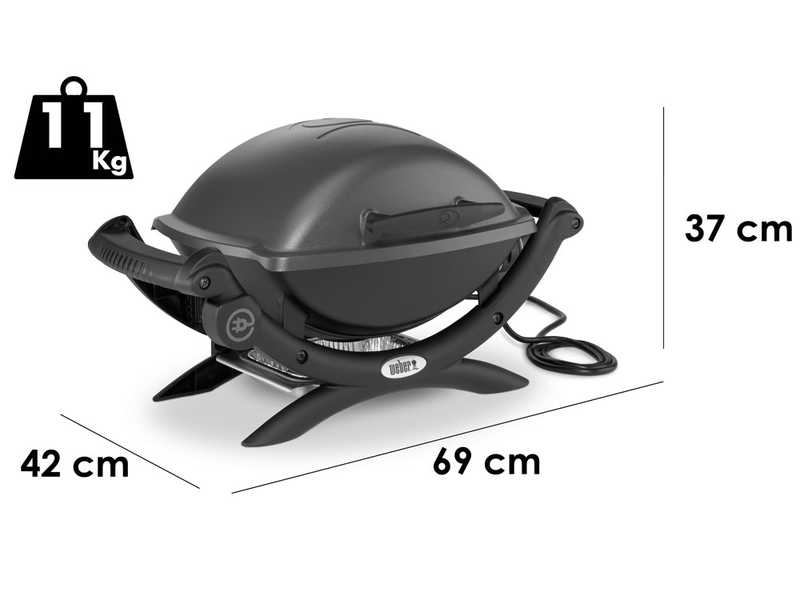 Weber Q1400 - Barbecue elettrico portatile