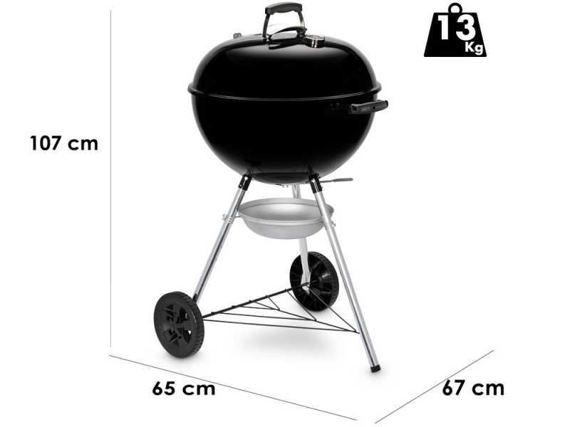 Weber Kettle E-5710 BLK - Barbecue a carbone