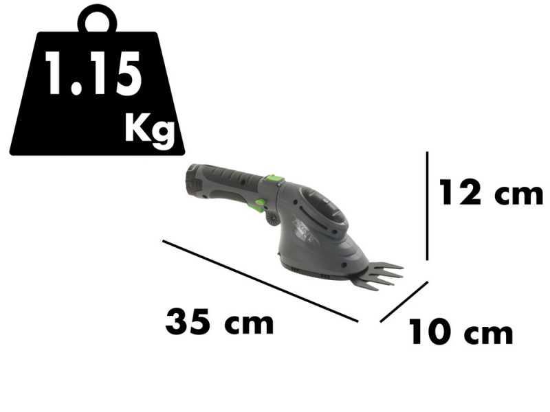 Verdemax TR3.6 - Forbice tagliaerba a batteria con asta - 3.6V 1.5Ah