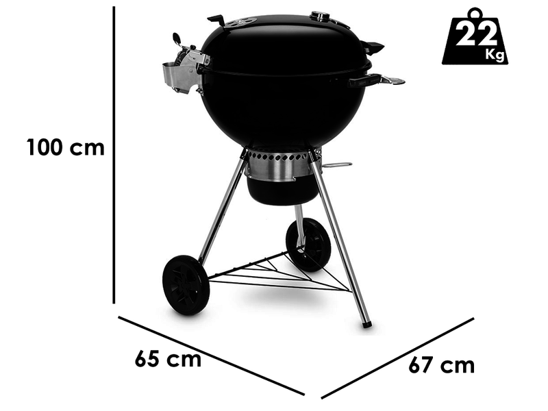 Weber Master Touch Premium E-5770 BLK - Barbecue a carbone