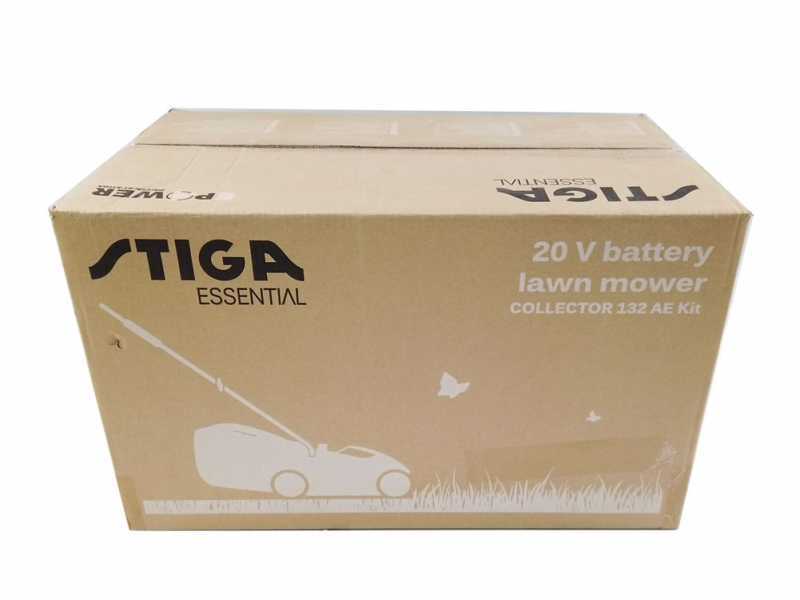 Stiga Collector 132 AE Kit - Tagliaerba a batteria - 20V/4.0Ah - Taglio 30 cm