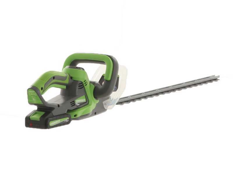 Verdemax TS20 - Tagliasiepi a batteria 20V/2Ah - Lama da 60 cm 