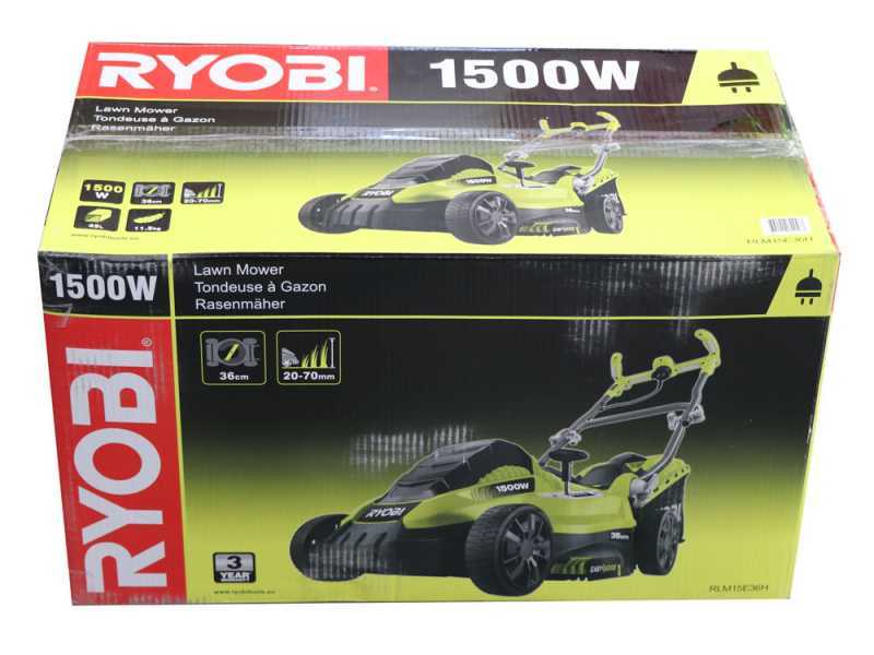 Ryobi RLM15E36H - Tagliaerba elettrico - 1500 W - Taglio 36 cm