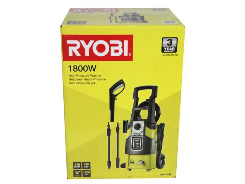 Ryobi RPW120B - Idropulitrice a freddo - 1800W - 120 bar - 380 l/h