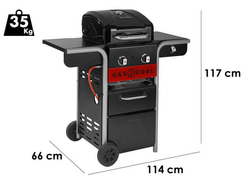 Char-Broil Gas2Coal 2.0 2B - Barbecue a gas e carbone