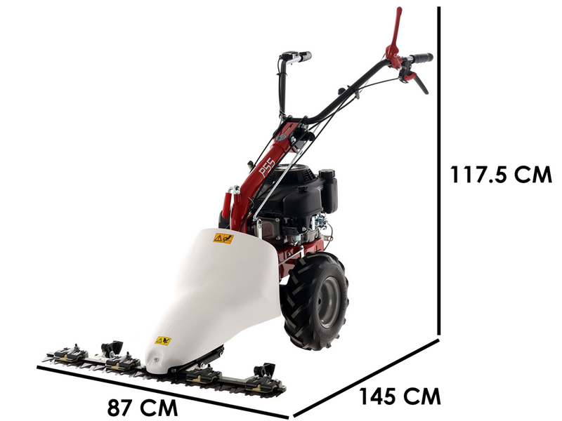 Eurosystems P55 - Motofalciatrice multifunzione bilama - Loncin 196 OHV