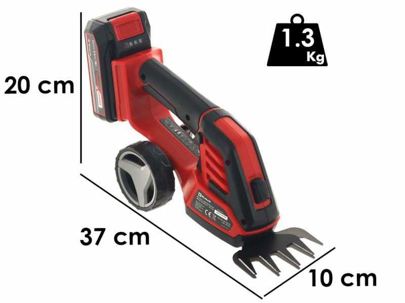 Einhell GE-CG 18/100 Li T - Forbice tagliaerba a batteria con asta - 18V 2.5Ah