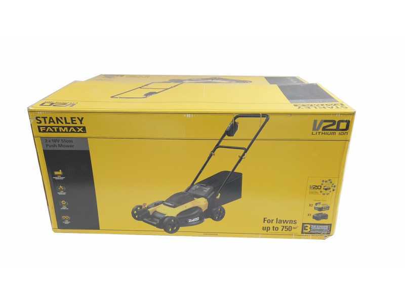 Stanley Fatmax SFMCMW2651M - Tagliaerba a batteria - 2x18V/4Ah - Taglio 40 cm