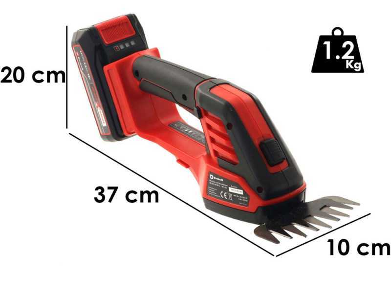 Einhell GE-CG 18/100 Li - Forbice tagliaerba a batteria - Tagliasiepi - 18V 2.5Ah