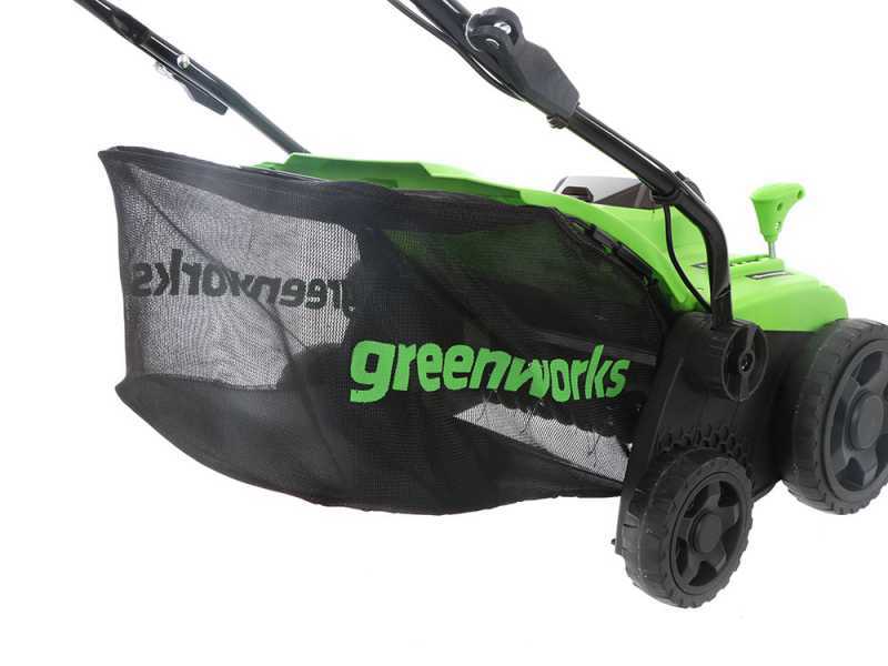 GreenWorks GD40SC38II - Arieggiatore a batteria - SENZA BATTERIA E CARICABATTERIA