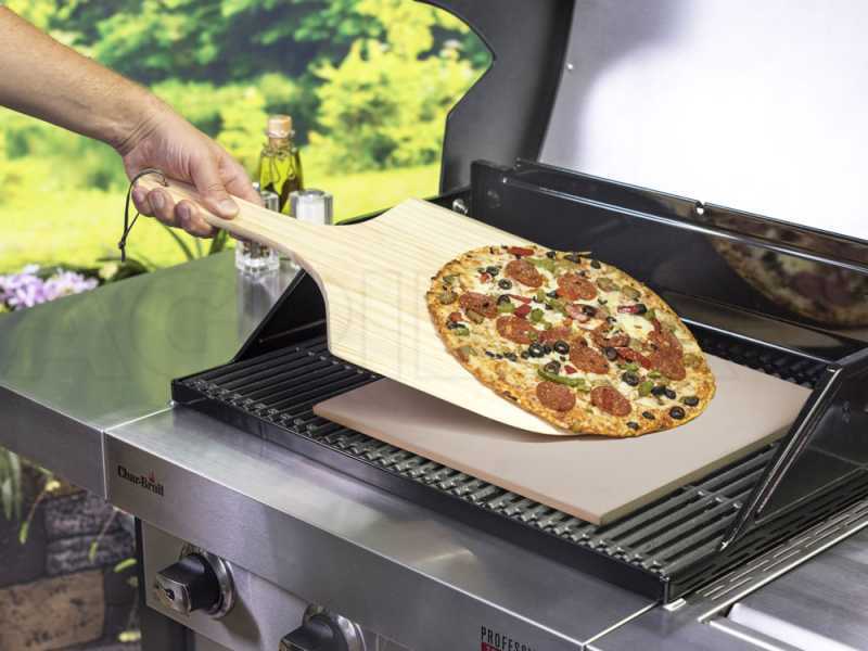 Set pietra rettangolare pala in legno per pizza