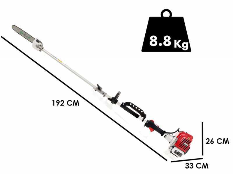GeoTech GT-2 33 L - Potatore a scoppio su asta telescopica - Lama da 30cm