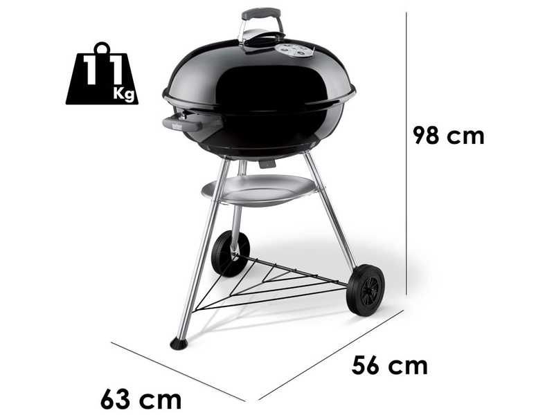 Weber Compact Kettle 57 - Barbecue a carbone