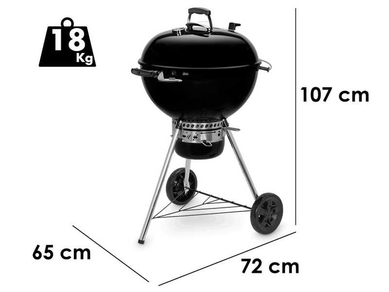 Weber Master Touch GBS E-5750 BLK - Barbecue a carbone