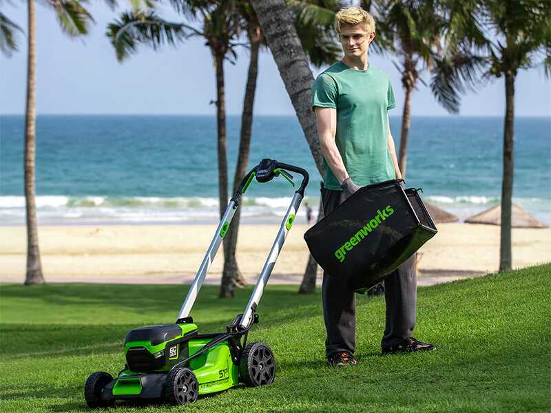 Greenworks GD60LM51SP - Tagliaerba semovente a batteria - SENZA BATTERIA E CARICABATTERIA