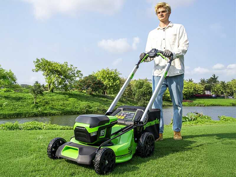 Greenworks GD60LM51SP - Tagliaerba semovente a batteria - SENZA BATTERIA E CARICABATTERIA