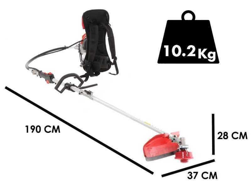 GeoTech GT-2 52 BP - Decespugliatore a scoppio multifunzione a zaino