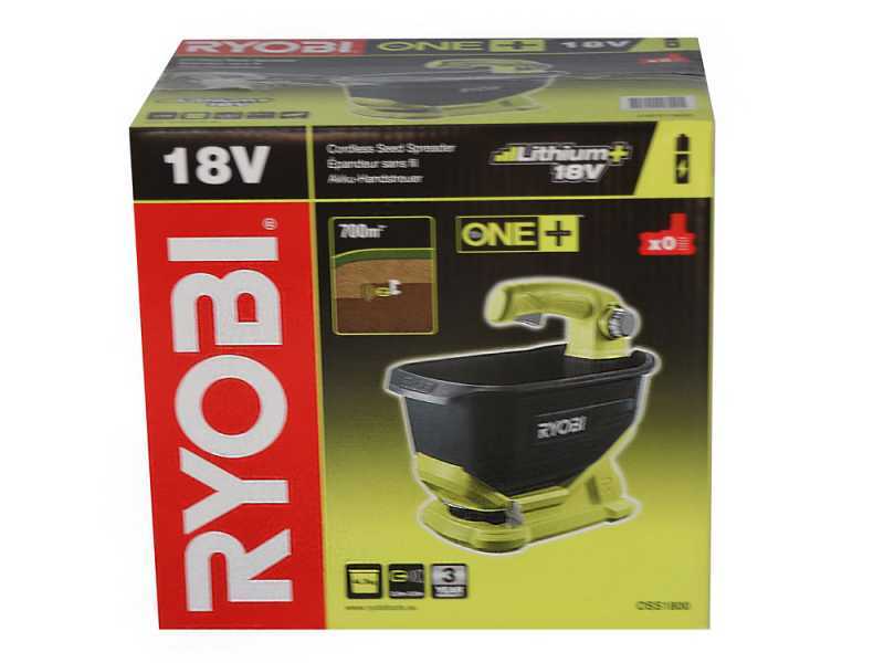 RYOBI OSS1800 - Spargitore a batteria - 18V - SENZA BATTERIA E CARICABATTERIE