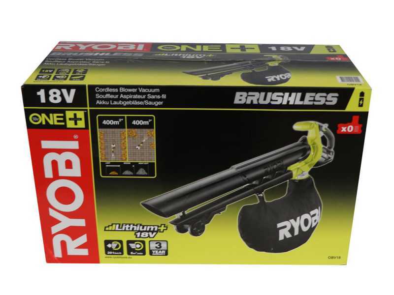 Ryobi OBV18 - Soffiatore aspiratore trituratore a batteria - SENZA BATTERIA E CARICABATTERIA