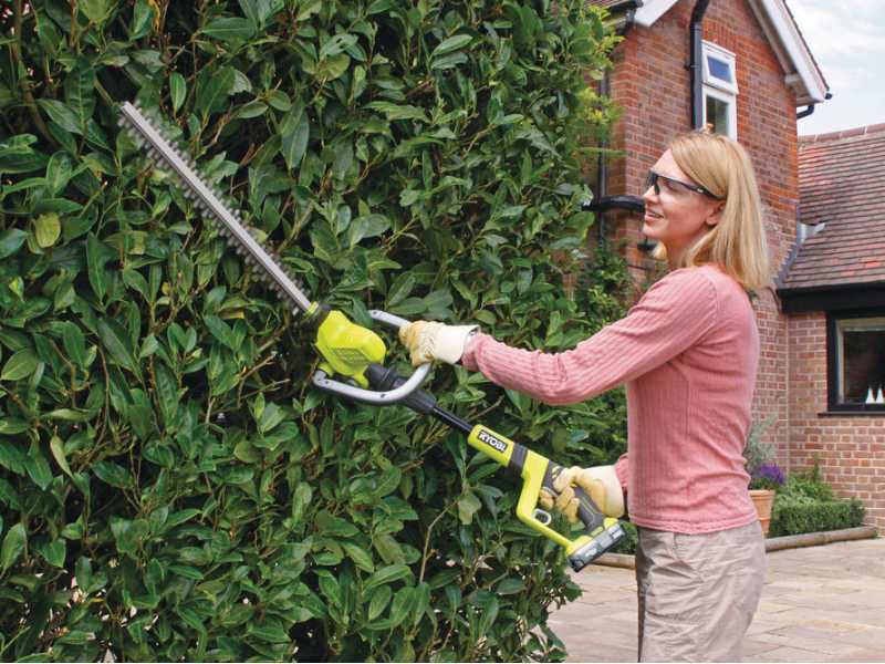 Ryobi OHT1850X - Tagliasiepi su asta di prolunga a batteria 18V/4Ah - lama da 50cm