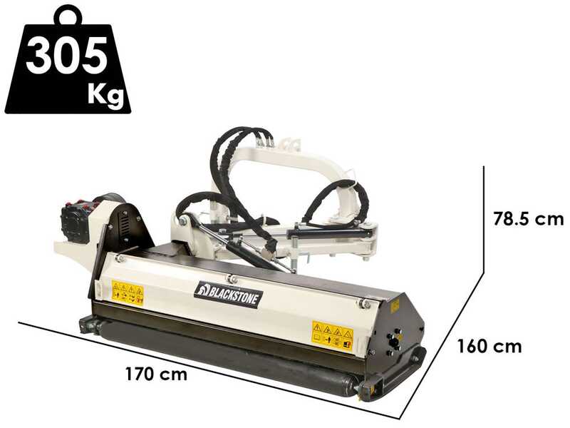BlackStone BVL 125 L - Trincia argini laterale per trattore - Serie leggera