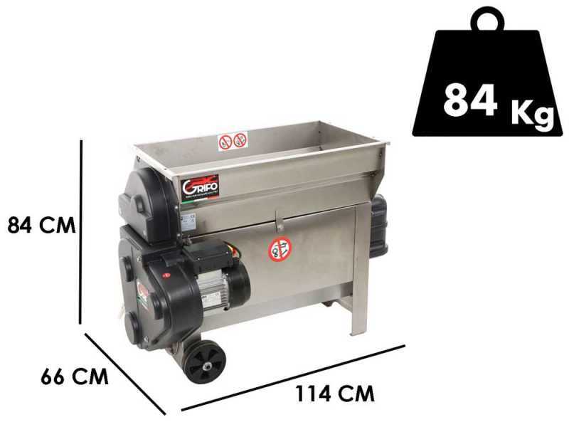 Grifo DVEP20I - Diraspatrice elettrica a vasca - Con protezioni incluse