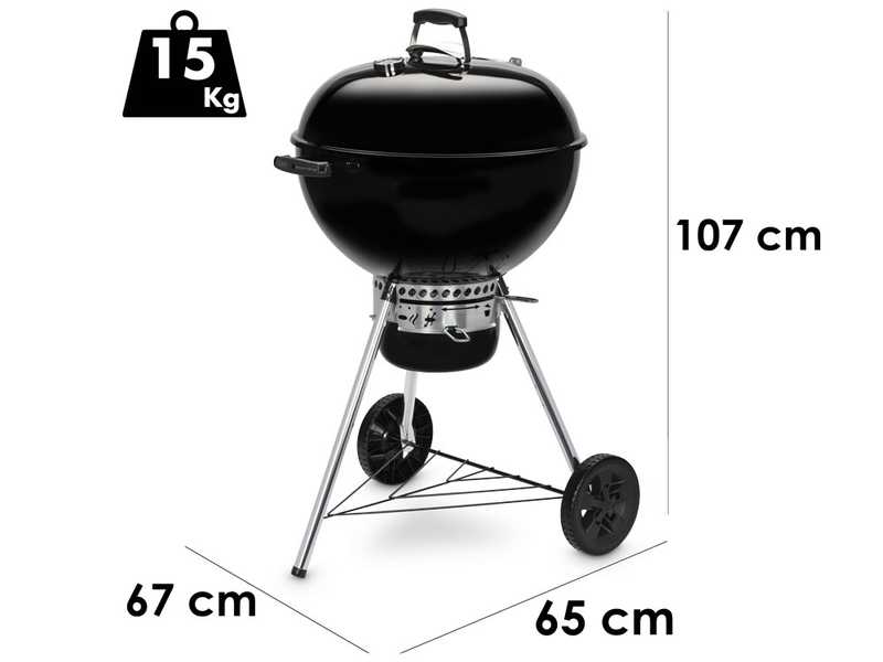 Weber Kettle E-5730 BLK - Barbecue a carbone