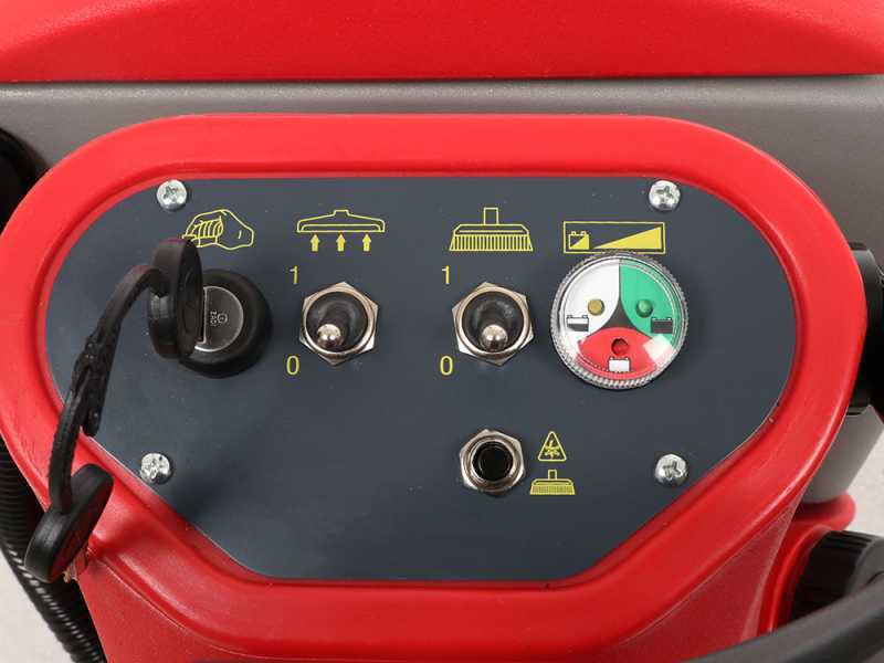 Lavapavimenti a batteria senza fili U.T. LP-500/50-B - 3 in 1: lava, asciuga e aspira