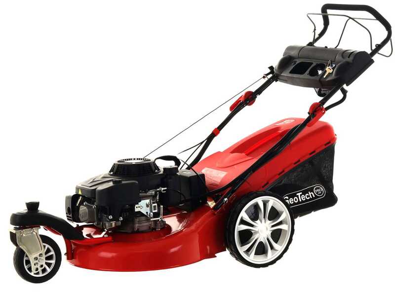 GeoTech-Pro S58-3 BMSWGE L225 - Rasaerba a scoppio trazionato - Monoruota pivotante - Avviamento elettrico