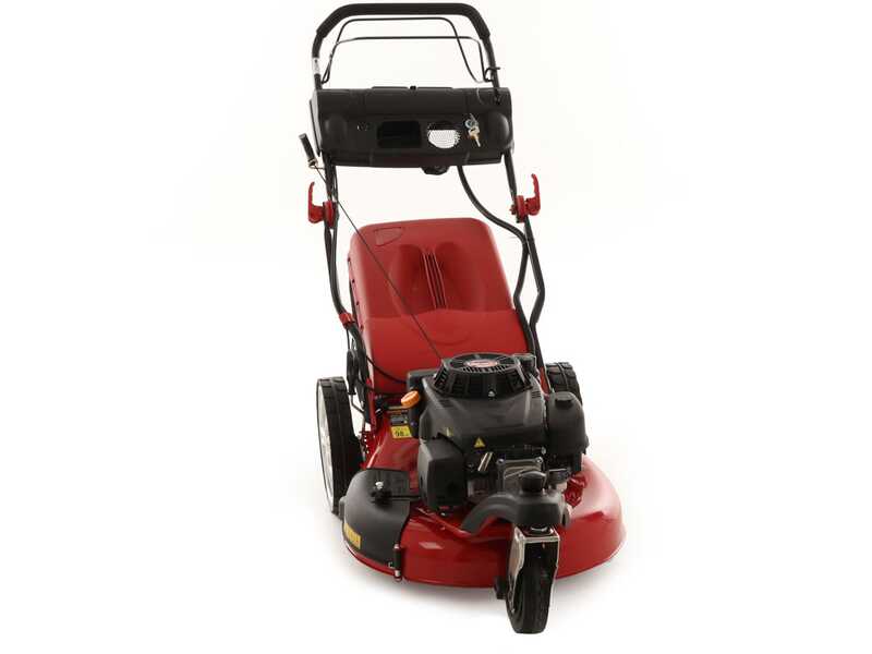 GeoTech-Pro S58-3 BMSWGE L225 - Rasaerba a scoppio trazionato - Monoruota pivotante - Avviamento elettrico