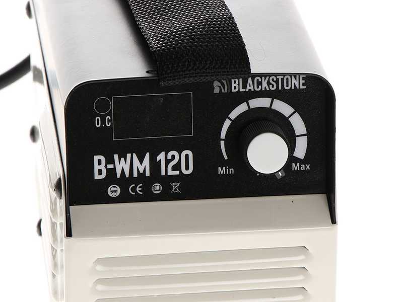 Blackstone B-WM 120 - Saldatrice inverter a elettrodo a corrente continua - 120 A - con Kit MMA