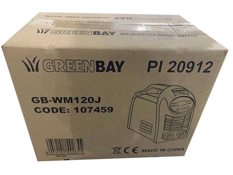 GreenBay GB-WM 120J - Saldatrice inverter a elettrodo a corrente continua - 120A - con Kit MMA