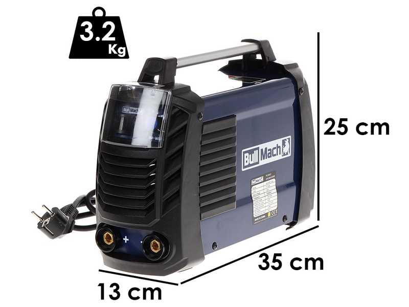 BullMach BM-WM 120N - Saldatrice inverter a elettrodo a corrente continua - 120A - con Kit MMA