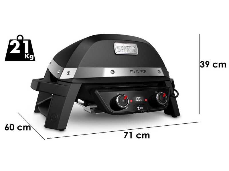 Barbecue elettrico Weber Pulse 2000 - Superficie di cottura 49x39 cm