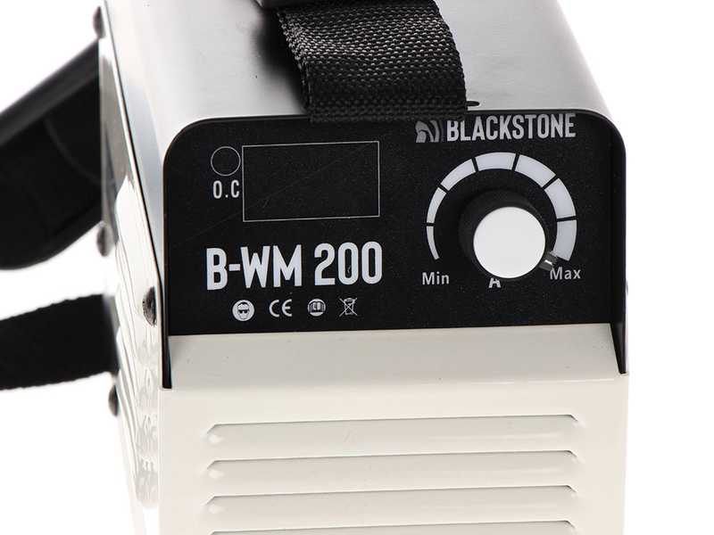 Blackstone B-WM 200 - Saldatrice inverter a elettrodo a corrente continua - 200 A - con Kit MMA