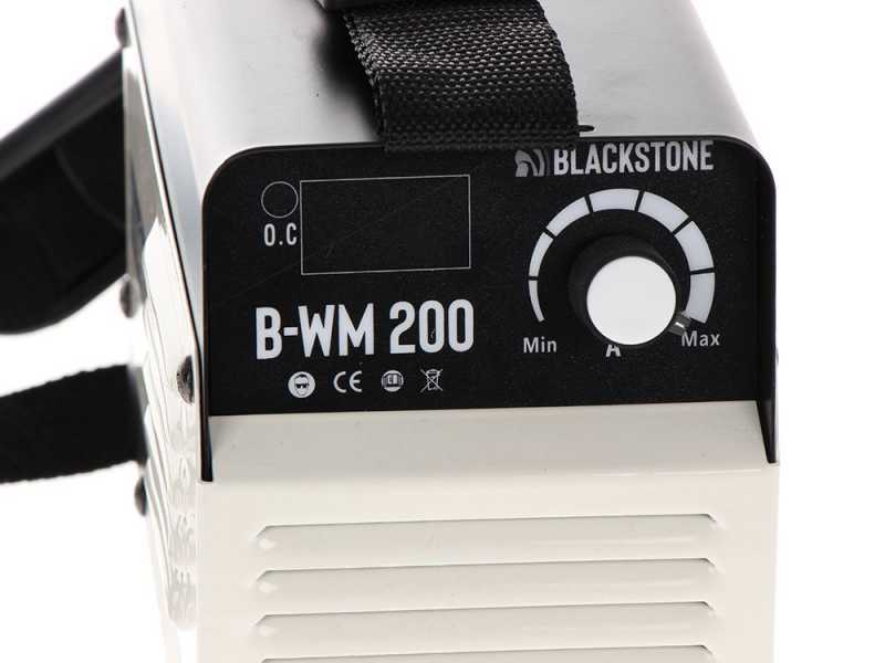 Saldatrice inverter a elettrodo a corrente continua Blackstone B-WM 200 - 200 A - con Kit MMA
