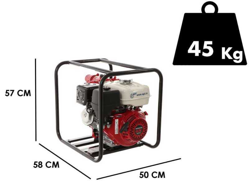 AGT 3&quot; GX270 - Motopompa a scoppio alta prevalenza - Raccordi 80/65/2x40 mm