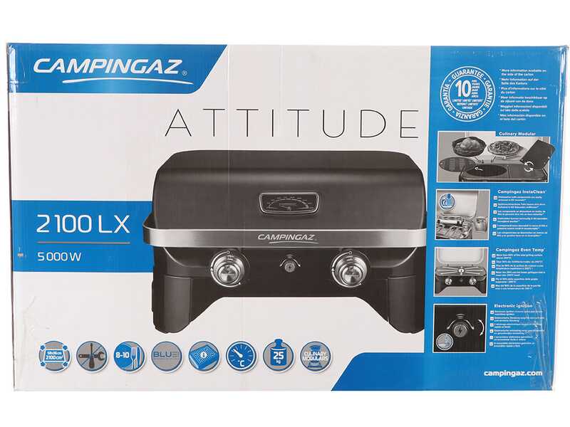 Barbecue a gas Campingaz Attitude 2100 LX - Superficie di cottura 2100 cm&sup2;