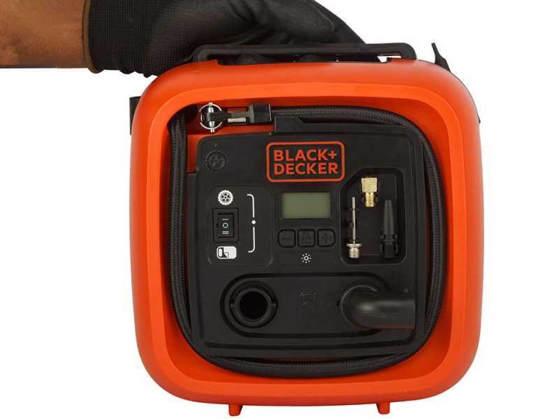 Black &amp; Decker ASI400-XJ - Compressore aria elettrico portatile monofase, oil-less - Max 11 bar