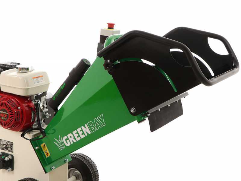GreenBay GB-WRC 100 H - Biotrituratore a scoppio professionale - Motore Honda GX200 da 6.5 HP