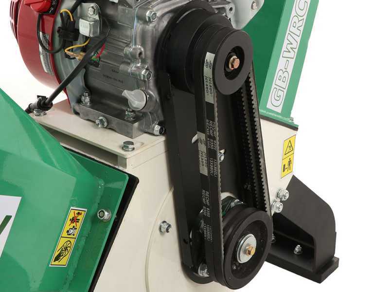 GreenBay GB-WRC 100 H - Biotrituratore a scoppio professionale - Motore Honda GX200 da 6.5 HP