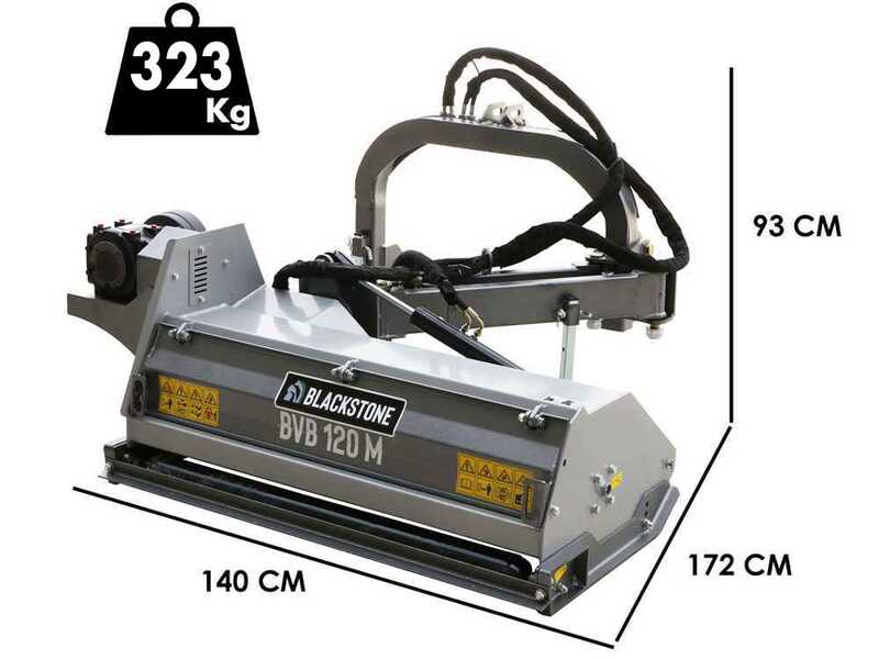 BlackStone BVM 120 M - Trincia argini laterale per trattore - Serie media