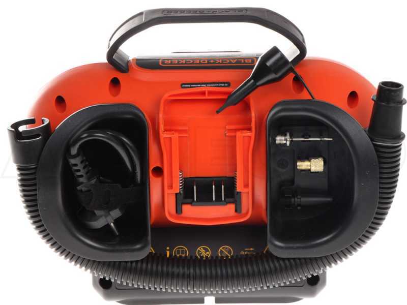 Black &amp; Decker BDCINF18N-QS - Compressore aria elettrico portatile monofase, oil-less - Max 11 bar