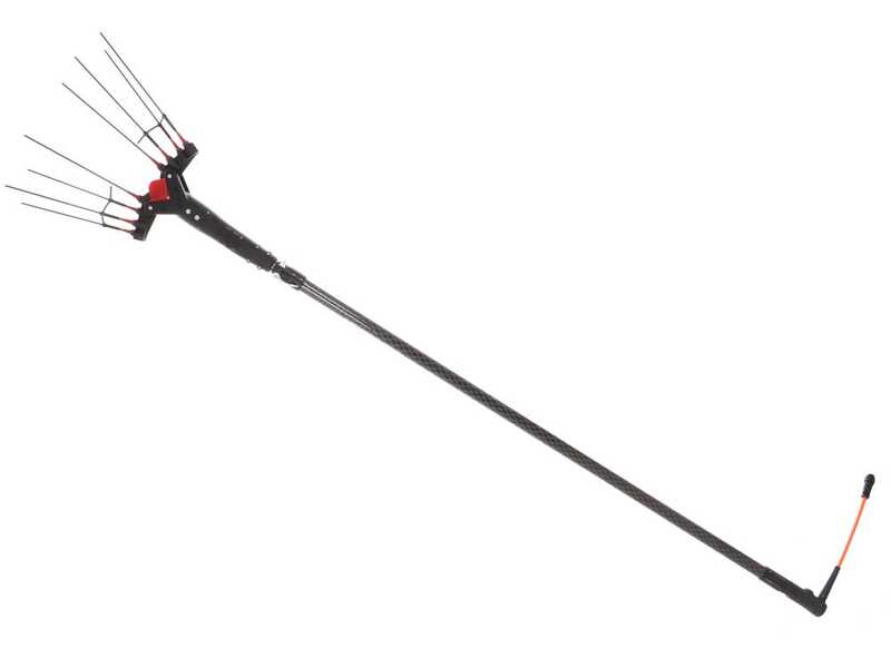 Castellari Vertigo Carbon L 12V - Abbacchiatore elettrico a batteria tipo auto con cavo in dotazione - Asta telescopica 240/320 cm