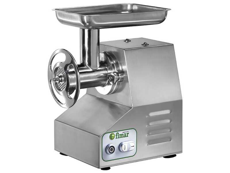 Fimar TC22TS - Tritacarne elettrico - 230 V - 1.5 HP - Gruppo macinazione in alluminio - Con inversione di marcia