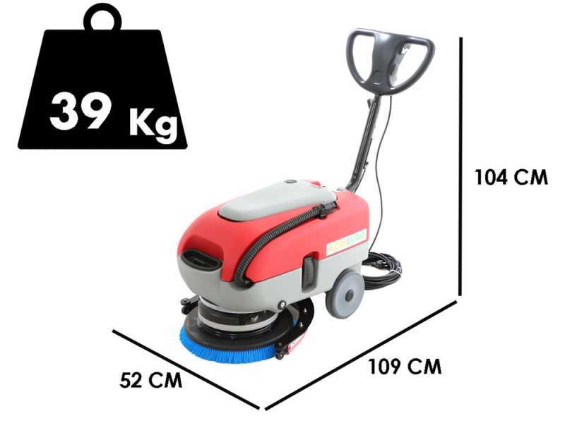 Lavapavimenti elettrica U.T. LP-430-E - 3 in 1: lava, asciuga e aspira