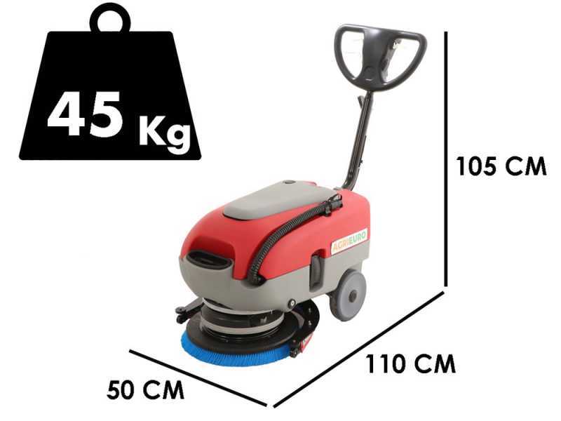 Lavapavimenti a batteria senza fili U.T. LP-430-B - 3 in 1: lava, asciuga e aspira