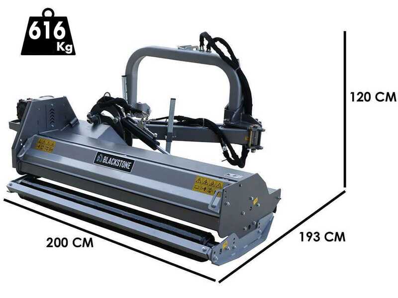 BlackStone BVH 160 H - Trincia argini laterale a trattore - Serie pesante