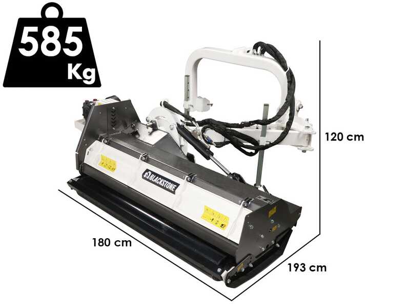 BlackStone BVH 140 H - Trincia argini laterale per trattore - Serie medio-pesante
